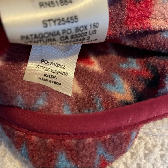Patagonia SMALL Synchilla Snap T Fleece Pullover Kuta Klash Jacket Tribal rare - Picture 7 of 8